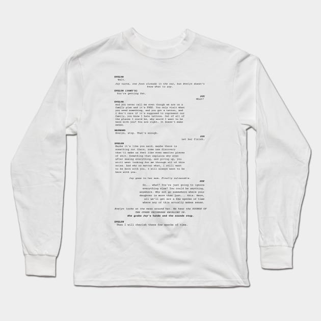 Everything Everywhere All at Once - Evelyn and Joy Monologue Long Sleeve T-Shirt by HeavenlyTrashy